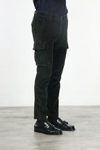 Chile pantalone cargo uomo in velluto 500 righe extra slim fit ①