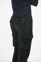 Chile pantalone cargo uomo in velluto 500 righe extra slim fit ①
