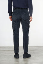Chile pantalone cargo uomo in velluto 500 righe extra slim fit ①