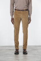 Chile pantalone cargo uomo in velluto 500 righe extra slim fit ①