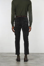 Chile pantalone cargo uomo in velluto 500 righe extra slim fit ①