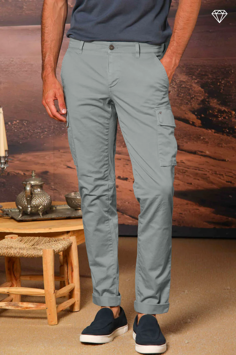 Chile Herren Cargo-Hose in Stretch-Satin Extra Slim Fit ①