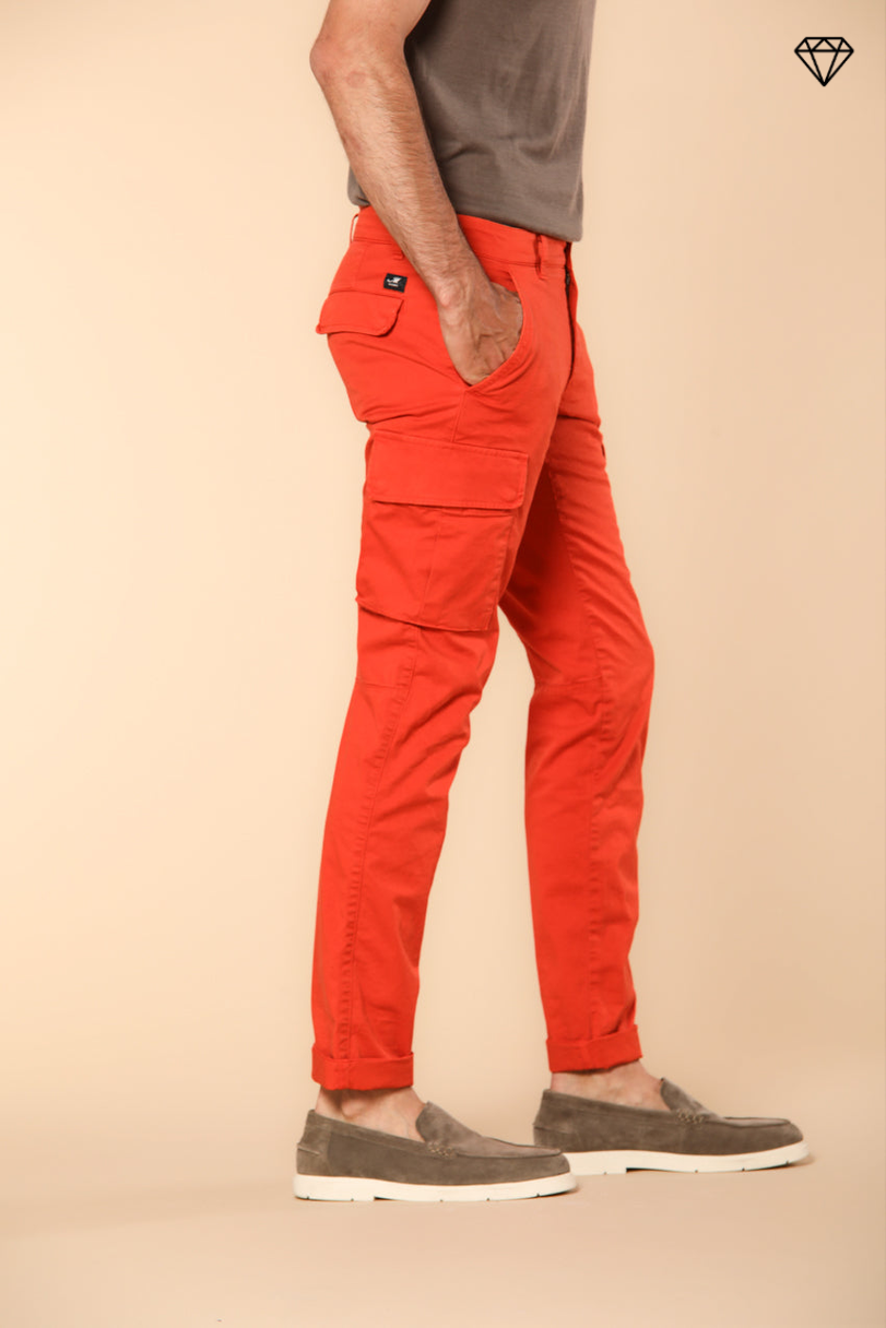 Chile Herren Cargo-Hose in Stretch-Satin Extra Slim Fit ①