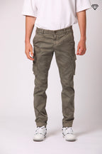 Chile Herren-Cargo-Hose aus Baumwolle mit Sand-Camouflage-Druck Extra-Slim Fit ①