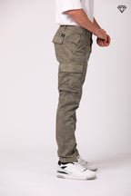 Chile Herren-Cargo-Hose aus Baumwolle mit Sand-Camouflage-Druck Extra-Slim Fit ①