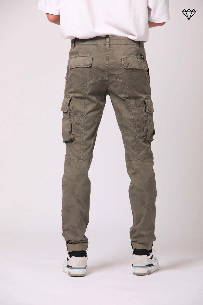 Chile Herren-Cargo-Hose aus Baumwolle mit Sand-Camouflage-Druck Extra-Slim Fit ①