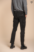 Foto 5 Chile pantalone cargo uomo in gabardina extra slim fit ①
