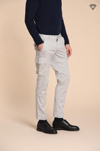 Foto 1 Chile pantalone cargo uomo in gabardina extra slim fit ①