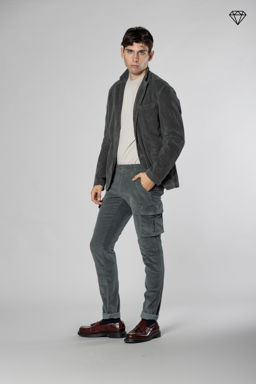 Chile Herren-Cargohose aus 500-Rippen-Samt extra slim fit ①