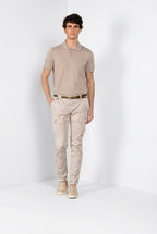 Dettaglio pantalone cargo uomo Chile Mason's beige in twill SS26