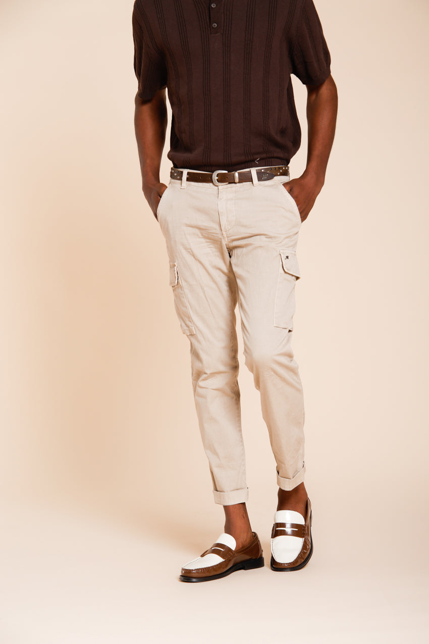 Chile Hose Cargo Herren aus Stretch-Satin extra slim fit ①