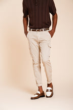 Chile Hose Cargo Herren aus Stretch-Satin extra slim fit ①