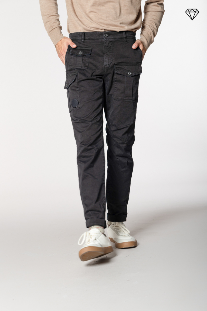 George Coolpocket Herren-Cargohose aus Gabardine logo edition carrot fit ①