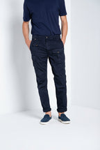 George Coolpocket pantalone cargo uomo in twill leggero stretch Logo Edition carrot fit ①