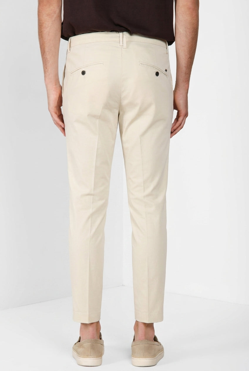 Osaka 1 Pince delamere men's chino pants stretch gabardine carrot fit