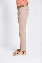 Torino delamere pantalone chino uomo in gabardina stretch slim fit