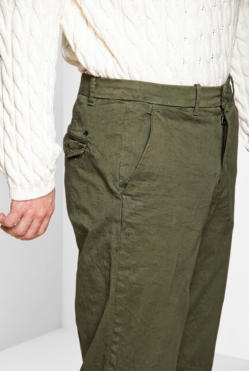 Chinos pantalon chino homme en gabardine relaxed fit