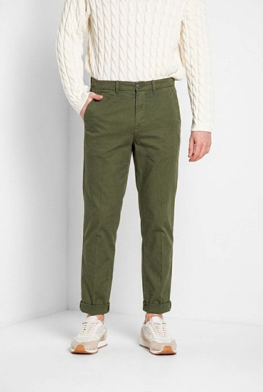 Chinos pantalon chino homme en gabardine relaxed fit