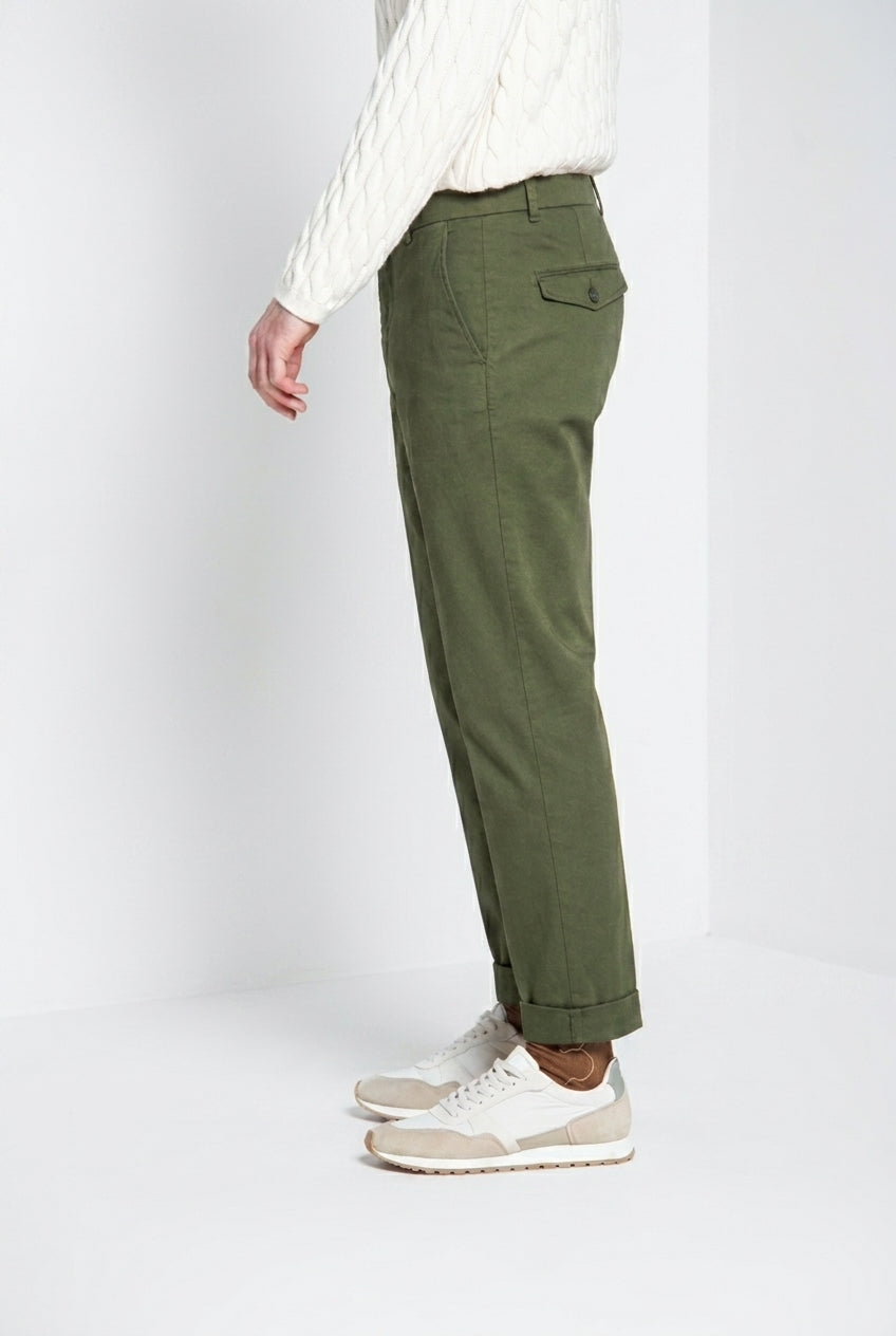 Chinos pantalon chino homme en gabardine relaxed fit