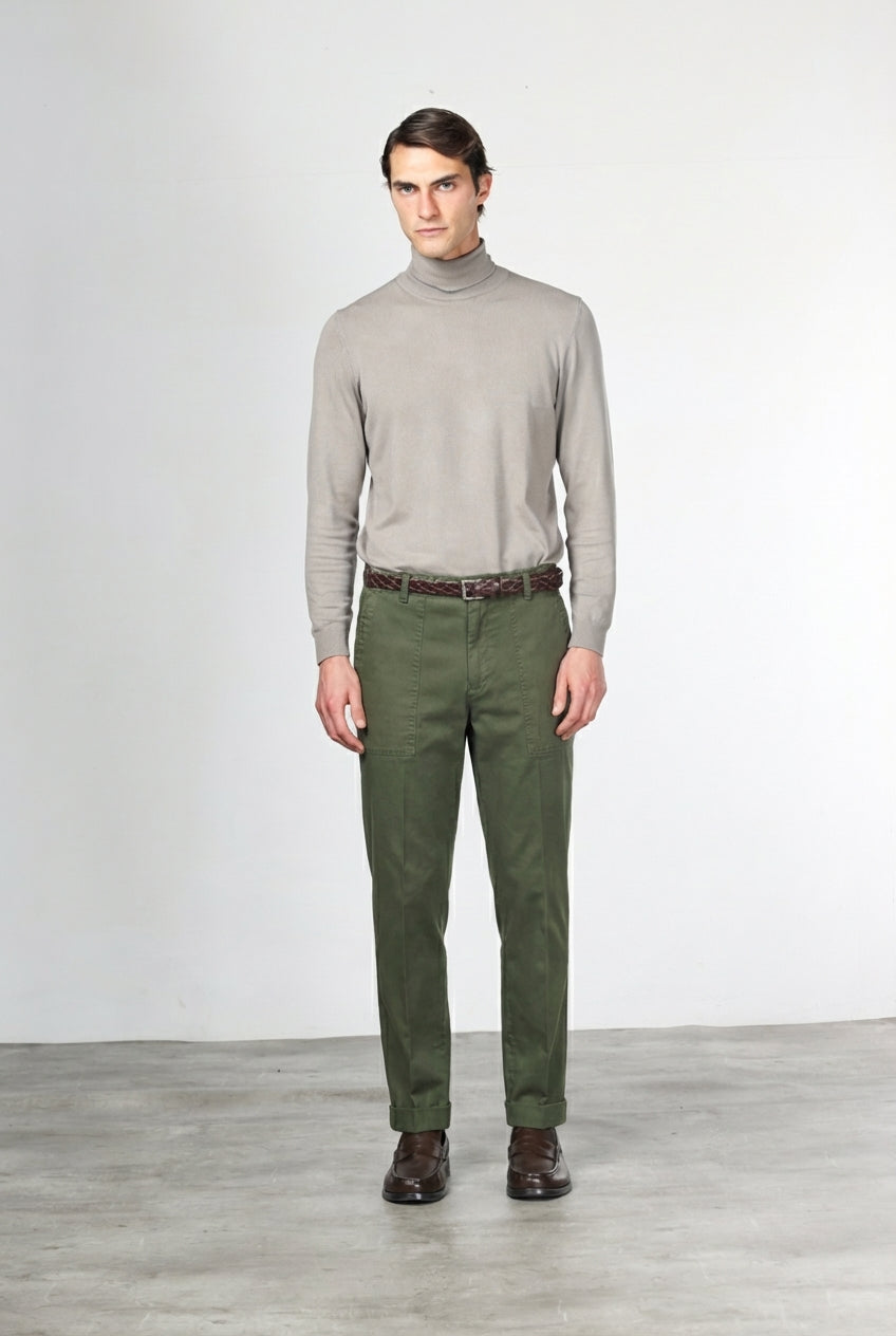Prescott Fatigue pantalon chino homme en gabardine relaxed fit