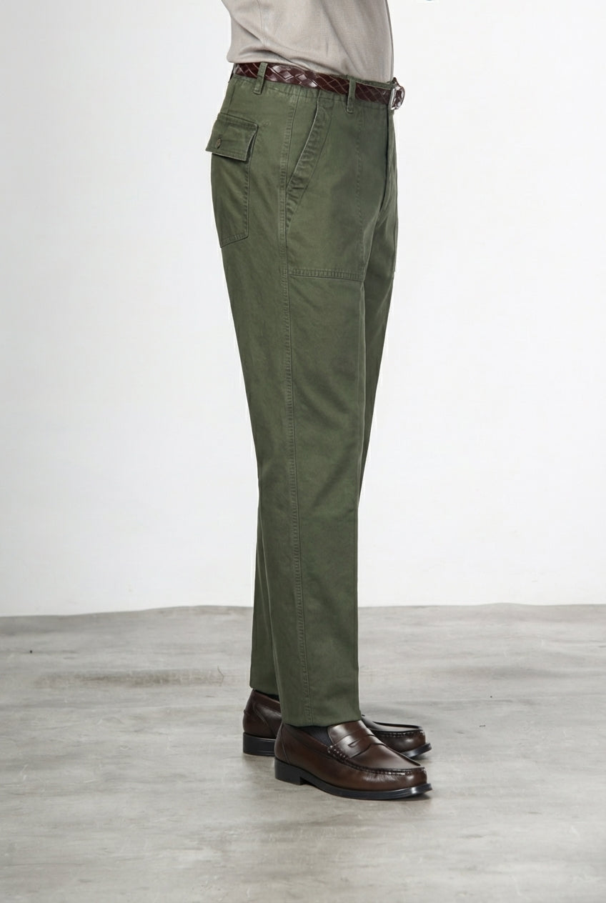 Prescott Fatigue pantalon chino homme en gabardine relaxed fit