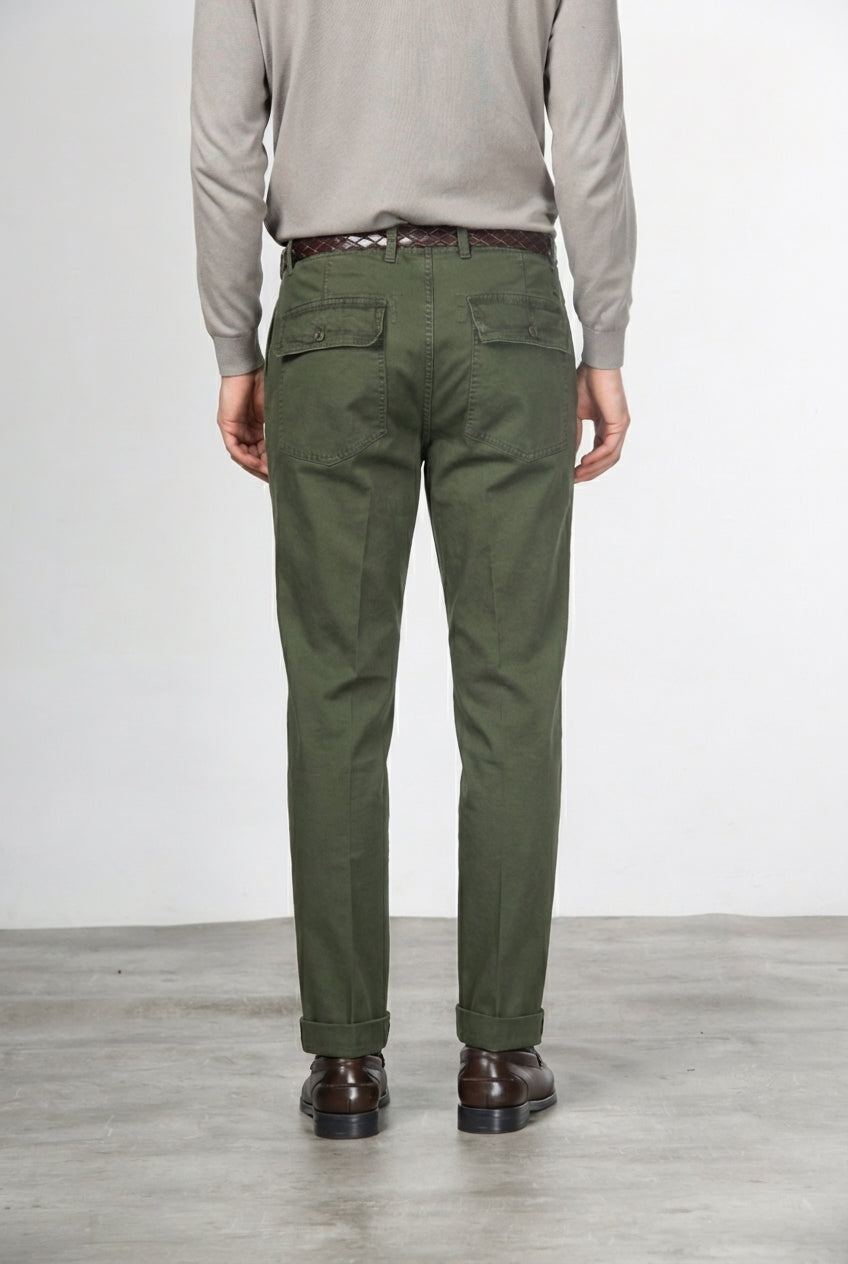 Prescott Fatigue pantalon chino homme en gabardine relaxed fit