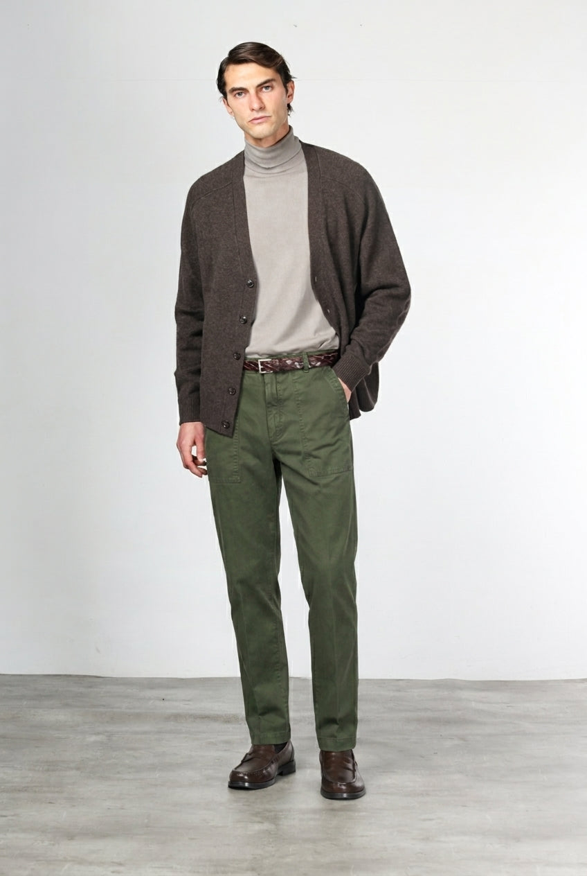 Prescott Fatigue pantalon chino homme en gabardine relaxed fit