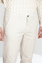Chinos pantalon chino homme en velours 1000 raies relaxed fit