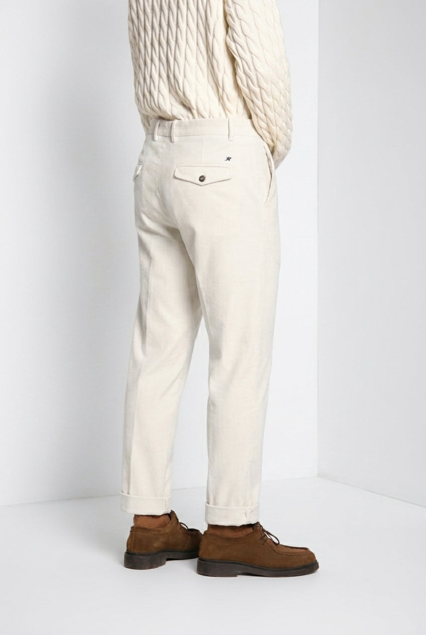 Chinos pantalon chino homme en velours 1000 raies relaxed fit