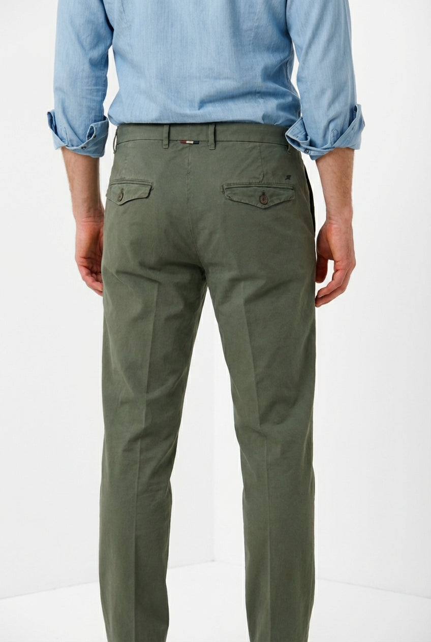 Chinos pantalon chino homme en toile oxford relaxed fit