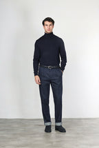 Pinces men’s chino pants in techno stretch denim with relaxed fit