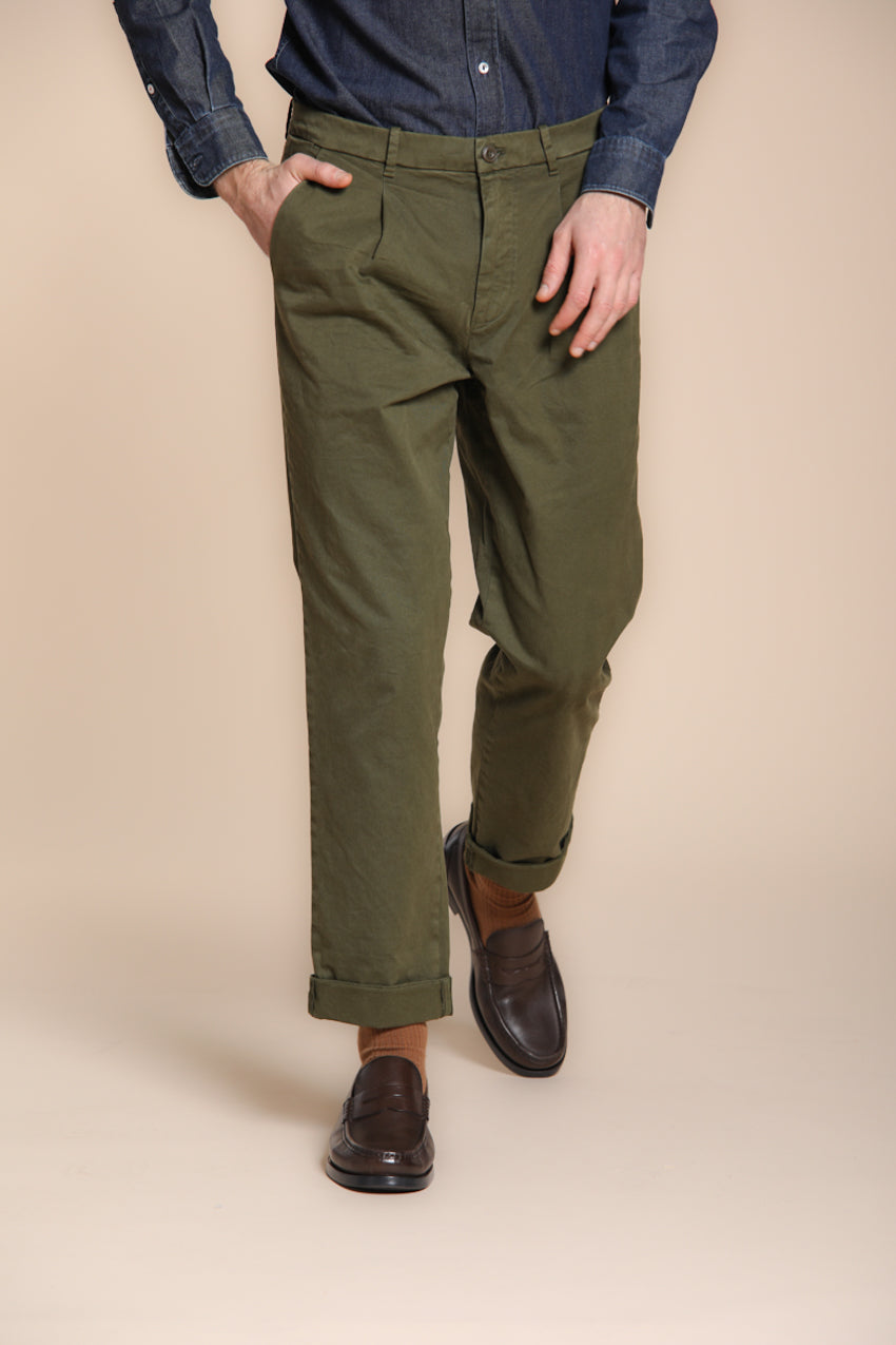 Pinces Herren-Chinohose aus Gabardine relaxed fit