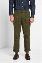 Pinces pantalon chino homme en gabardine relaxed fit