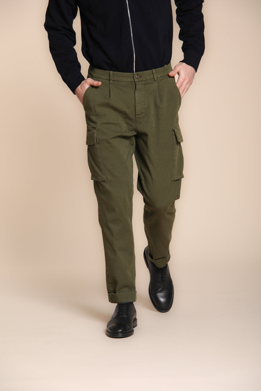 Foto 1 Cargo pantalone cargo uomo sartoriale relaxed fit