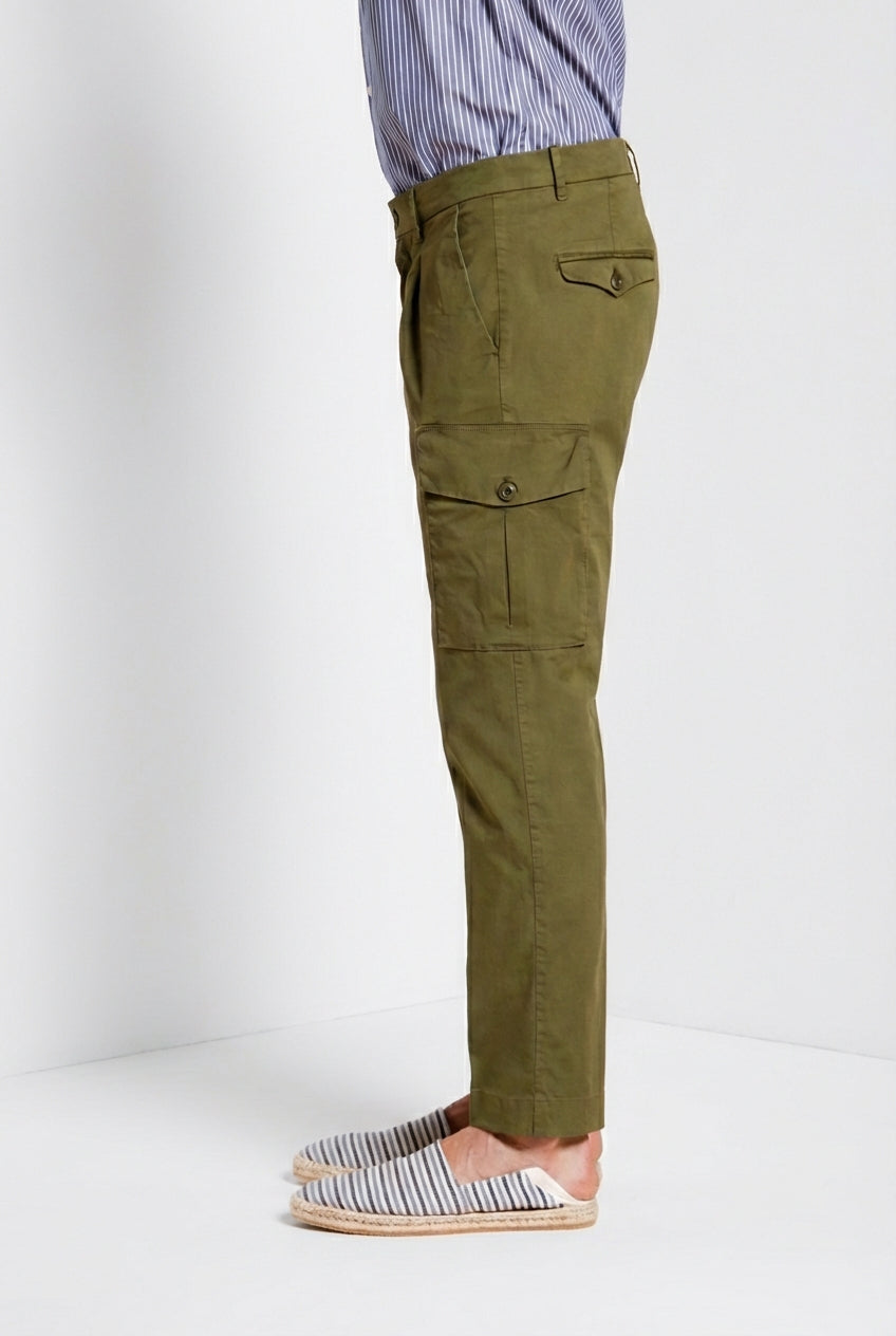 Cargo pantalon cargo homme en twill léger stretch relaxed fit