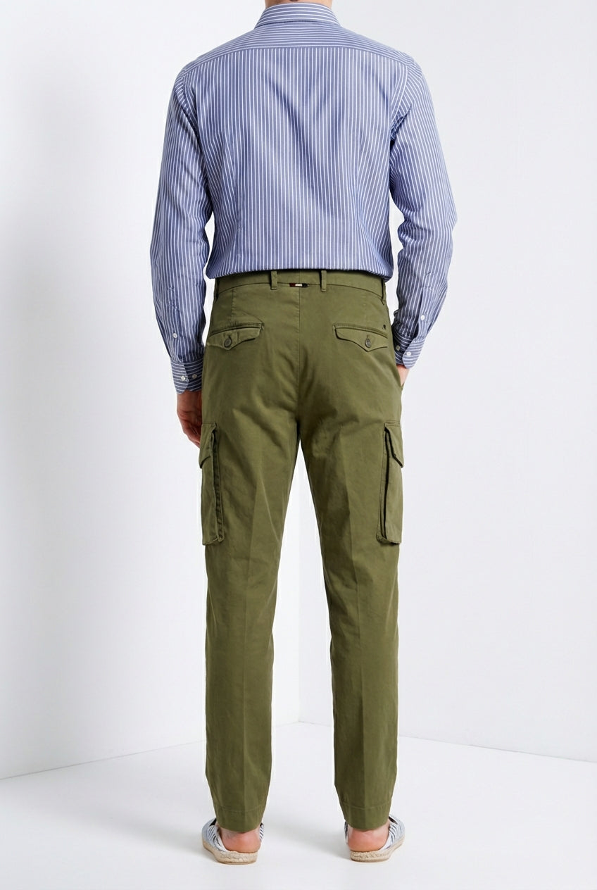 Cargo pantalon cargo homme en twill léger stretch relaxed fit
