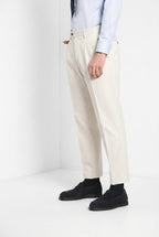 Don Johnson 2 Pinces pantalon chino homme en bull carrot fit