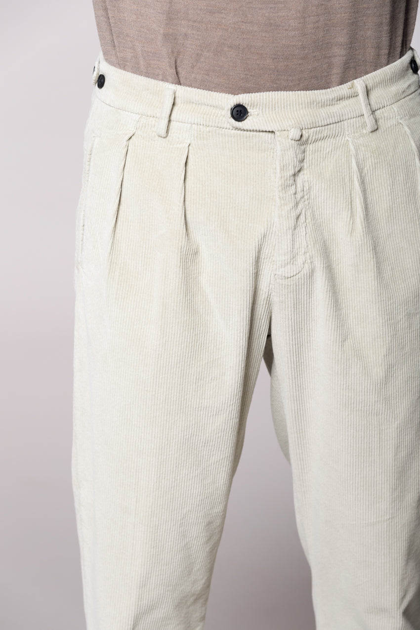 Don Johnson 2 Pinces Herren-Chinohose aus 500-Rippen-Samt carrot fit