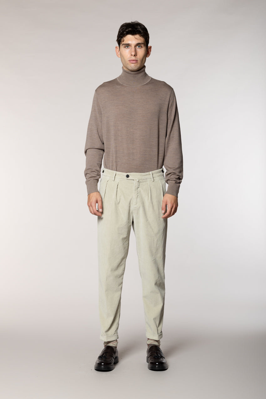 Don Johnson 2 Pinces Herren-Chinohose aus 500-Rippen-Samt carrot fit