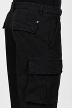 Chile pantalone cargo uomo in gabardina carrot fit