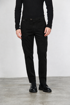 Chile pantalone cargo uomo in gabardina carrot fit