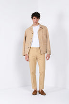 Madison M74 pantalón chino hombre en twill ligero stretch carrot fit