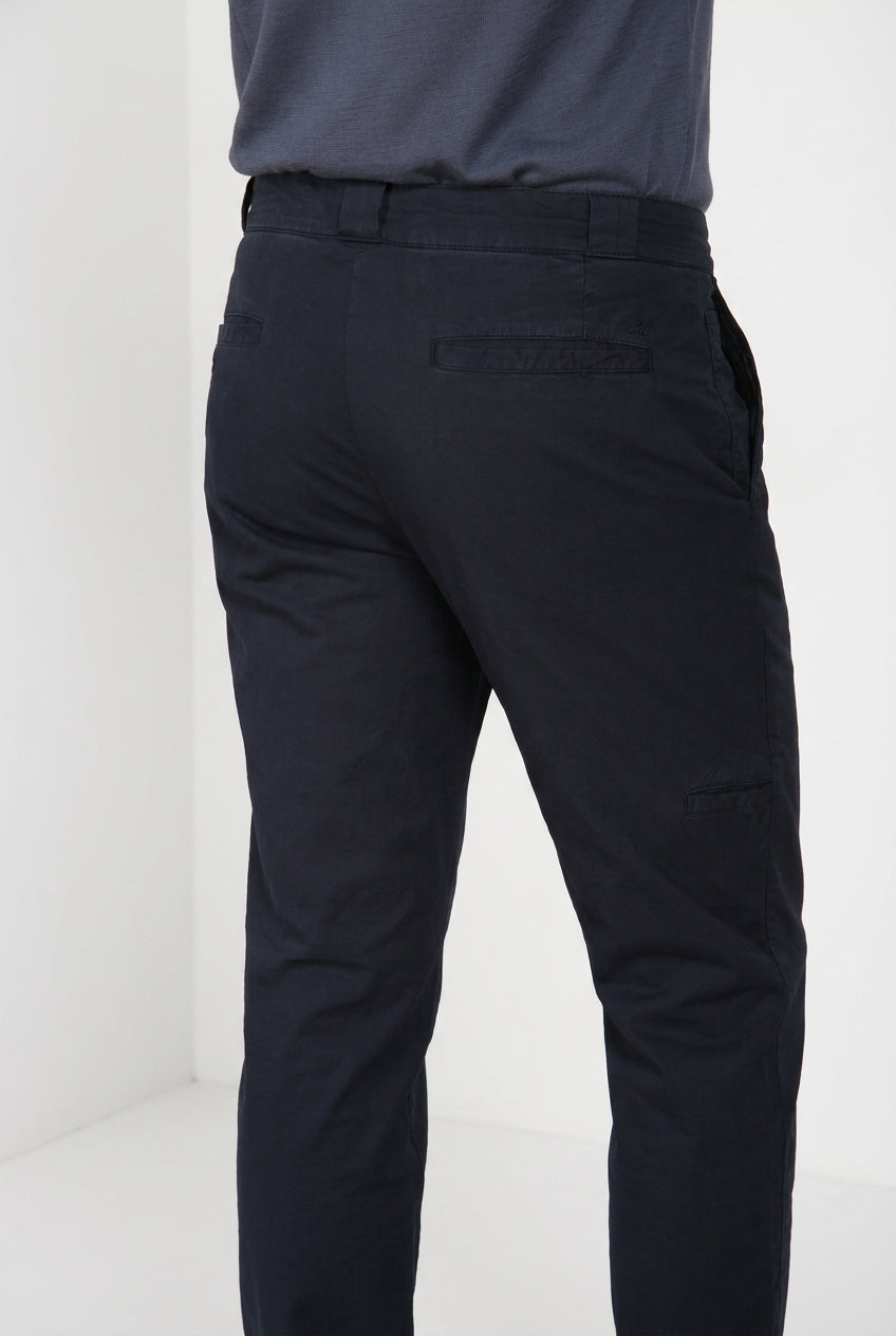 Madison M74 men's chino pants in lightweight stretch twill carrot fit