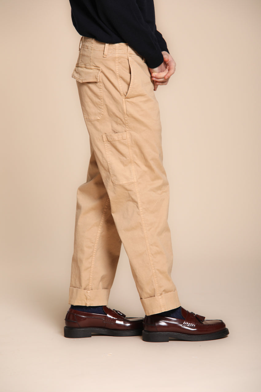 Foto 5 San Andreas M74 pantalone cargo uomo in gabardina relaxed fit