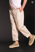 San Luis M74 Herren Cargo Hose in Canvas Oxford logo edition Relaxed Fit ①