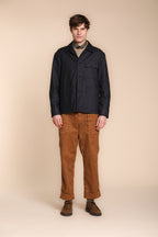 Foto 3 San Luis M74 pantalone cargo uomo in gabardina relaxed fit