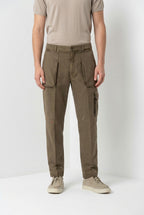 Cuba Work M74 pantalone cargo uomo in cotone fiammato relaxed fit ①