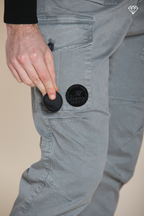 George Coolpocket Herren-Cargohose aus Gabardine logo edition carrot fit ①