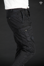 George Coolpocket Herren Cargo Hose aus leichtem Pima-Baumwoll-Stretch logo edition Carrot Fit ①