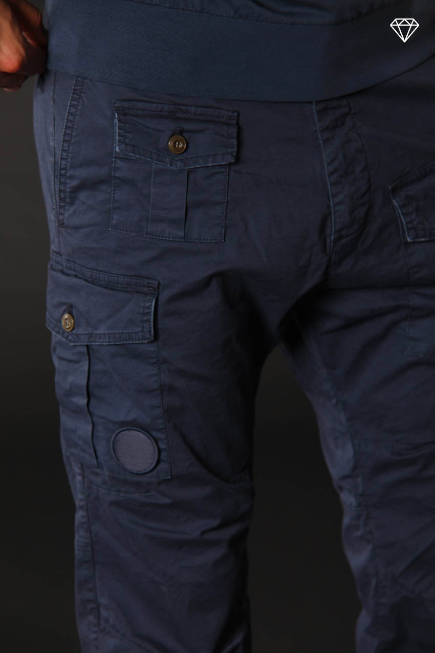 George Coolpocket Herren Cargo Hose aus leichtem Pima-Baumwoll-Stretch logo edition Carrot Fit ①